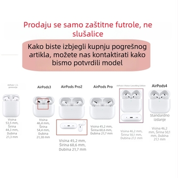 Srebro elektroplatinirano kućište kompatibilno s AirPods Pro 2, AirPods 3. generacije, AirPods Pro 4. generacije, Pro 3 mekano etui (5. generacija)