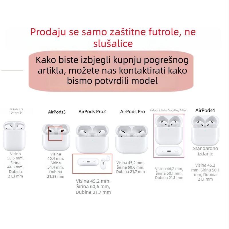 Srebro elektroplatinirano kućište kompatibilno s AirPods Pro 2, AirPods 3. generacije, AirPods Pro 4. generacije, Pro 3 mekano etui (5. generacija)