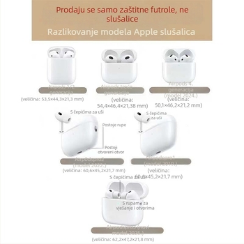 Slatka Tamagotchi crtić silikonska futrola za AirPods Pro 2/3 — reljefna meka futrola