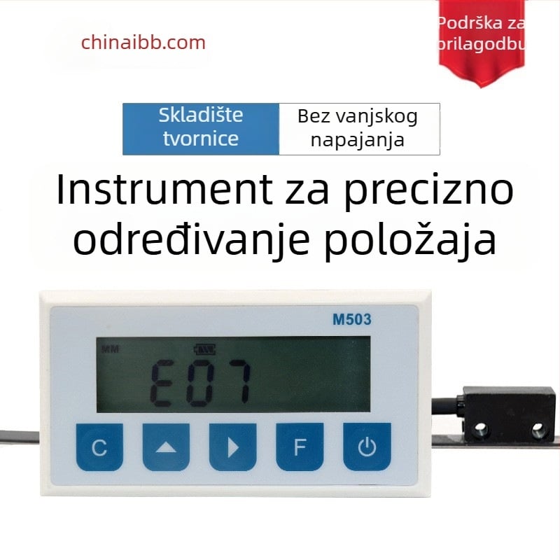 Integrirani magnetski elektronički mjerač za stroj za rezanje aluminijskih vrata i prozora, model M503/LP02/M503L, raspon 0–50000 mm, točnost ±0,1 mm, kompatibilan s MS50