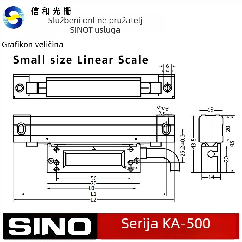 KA-500 Elektronički mjerač – Digitalni mjerni alat za tokarski stroj