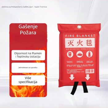 Vatroodbojna deka od staklenih vlakana – otporna na plamen, visokotemperaturna, višekratna upotreba, marka Jijun, prilagodljiv model