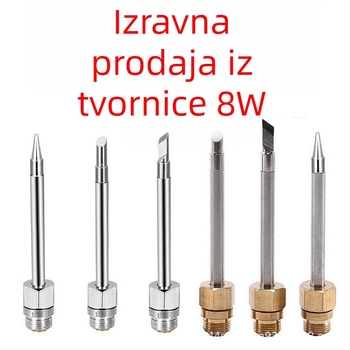 8W Lemilica na baterije s bežičnim punjenjem, USB punjenje, plastična ručka, 1 standardni vrh