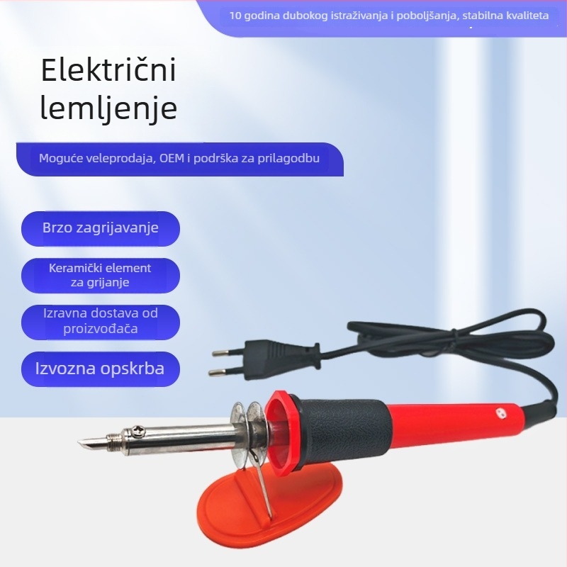 Električni lemilica europskog stila, 30–40 W, prilagodljiva temperatura, bakrena vrh