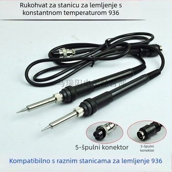 Drška za lemilo s pet rupa i pet pinova, 1322 grijno jezgro, keramičko jezgro, 220V, 45W, vrh 200–480°C