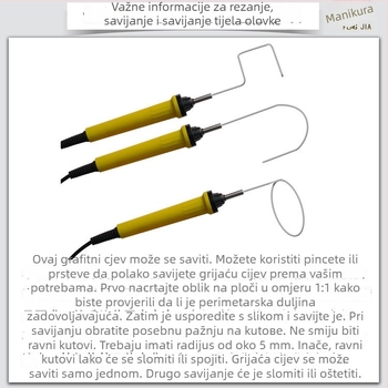Električni grijani rezni pisač za pjenastu ploču i bisernu pamuk, plastična drška, Pengjia