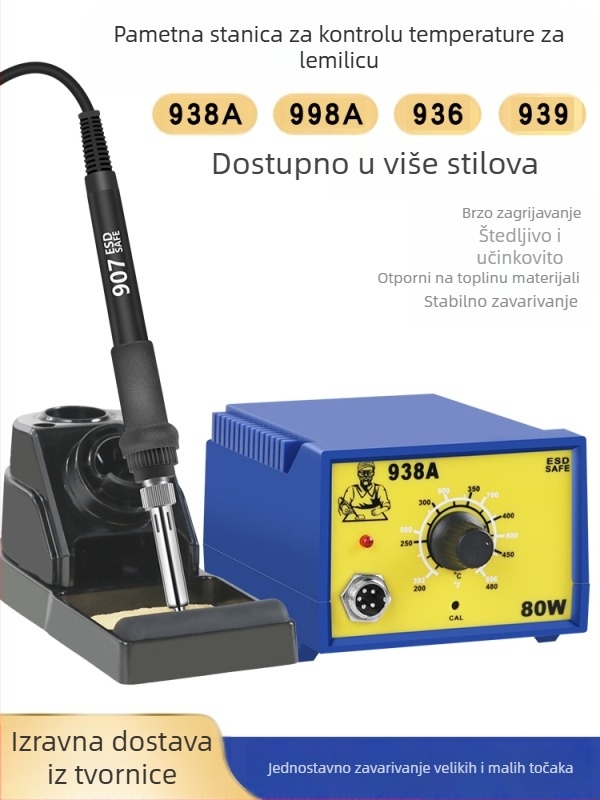 936 Set lemilne postaje s regulacijom temperature od 60W, bez olova, antistatni alat za popravak mobitela