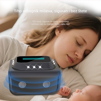 Ultrazvučni odvraćivač glodavaca i komaraca, model B02, 220V, 20–65 kHz, 15W