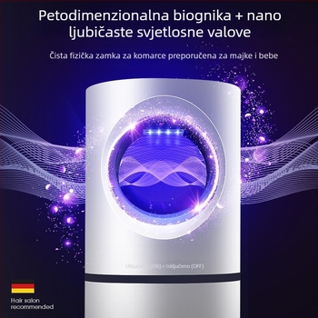 Fotokatalizator lampica za ubijanje komaraca s LED osvjetljenjem, ABS kućište, domet 10㎡, pametna mreža