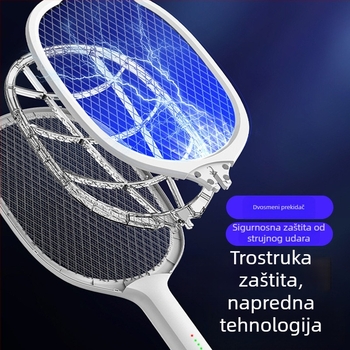 Električni odvračivač komaraca 2-in-1: LED svjetlosna lampa za insekte i zamka za muhe; pokriće 21–30㎡; ugrađena 1000 mAh baterija; vrijeme punjenja 3–5 sati
