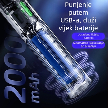 Električni odvračivač komaraca 2-in-1: LED svjetlosna lampa za insekte i zamka za muhe; pokriće 21–30㎡; ugrađena 1000 mAh baterija; vrijeme punjenja 3–5 sati