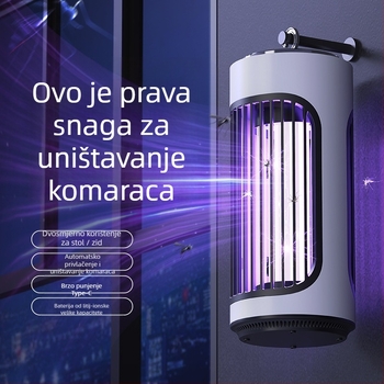Kailiya Lampa za ubijanje komaraca s ugrađenom baterijom – stolna ili zidna instalacija, do 10 m², vrijeme punjenja 1–3 sata, električni šok