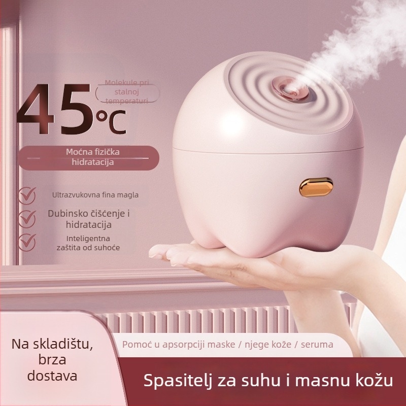 Parni ovlaživač za lice – prijenosno kućno uređaj s nano raspršivačem za hidrataciju, IPX4 vodootporno