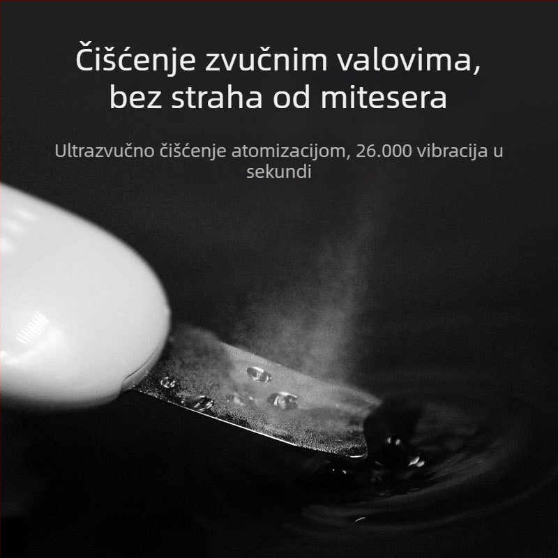 TOUCHBeauty ultrazvučni alat za njegu lica i čišćenje pora — prijenosno, vodootporno IPX8, ugrađena baterija 300–500 mAh