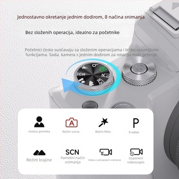 8K kamera bez ogledala s Wi‑Fi, periskopski zoom objektiv, CMOS senzor 48 MP