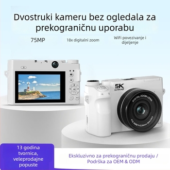 Bezzrcalna kamera za selfije s periskopskim objektivom, 16MP, 5K 30FPS, LCD 3.0'', elektronička stabilizacija slike