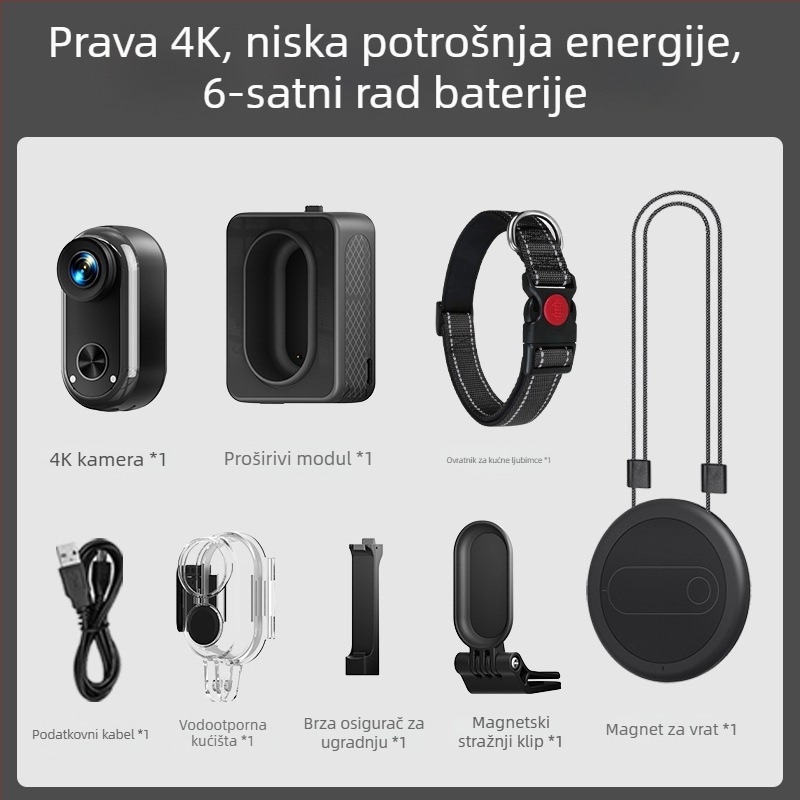 Go7-C kamera za kućne ljubimce s 20MP senzorom, 2-satna baterija, ABS plastično kućište, podrška tisku logotipa