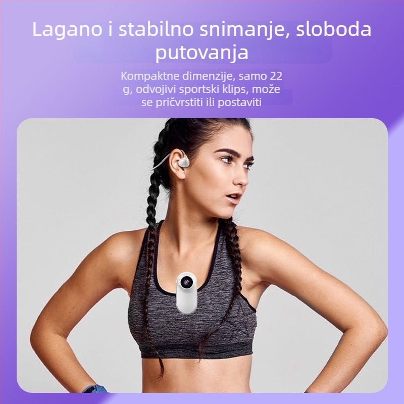 Kamera za kućne ljubimce na prsten A-100, 1080p sportska kamera s perspektivom mačke i psa, trajanje baterije 2–3 sata