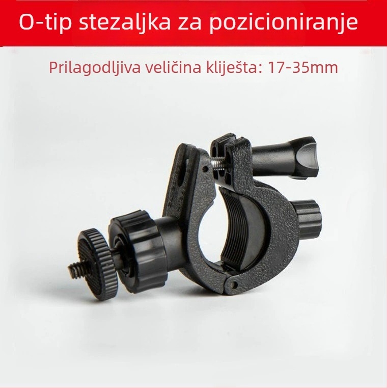 CUELY Proširivi klip za slot – univerzalni dvostruko-/višepozicijski klip za livestream i selfie na telefonu s stativom; ABS, nosivost 2–5 kg, težina 140 g