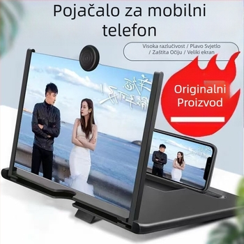 Telefonni ekran povećalo – stolni držač za HD pregled, 3D prikaz, zaštita očiju; plastika, opći stil