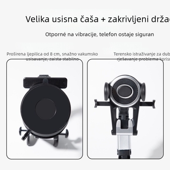 Držač za telefon u automobilu (ABS materijal, univerzalni dizajn, bez prilagođavanja)