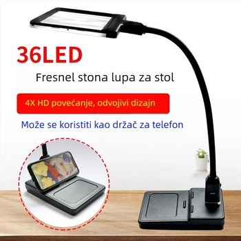 Držač za mobitel s Fresnelovim stolnim povećalom i odvojivim ručnim povećalom, model F8913T, brenda Star