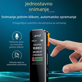 Snimateljska olovka za snimanje s 128GB MP3 zapisom, dugotrajni standby, ABS kućište, AA baterija