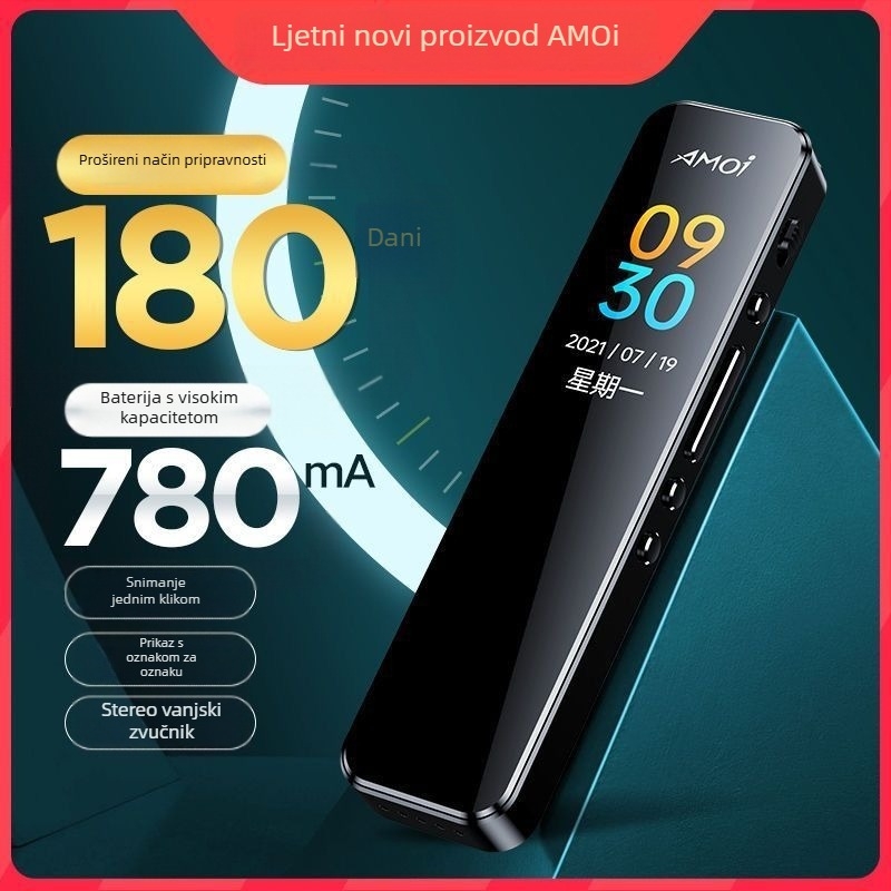 Snimateljska olovka za snimanje s 128GB MP3 zapisom, dugotrajni standby, ABS kućište, AA baterija