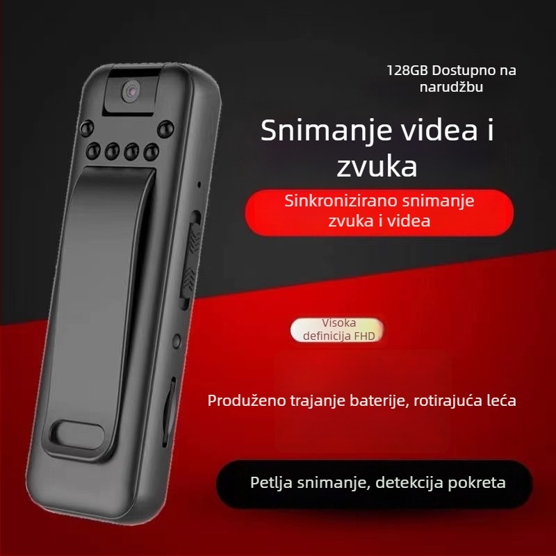 Pisač za snimanje na prsa – sve-u-jednom, 3–5 sati snimanja, TF kartica, USB 2.0, težina 100 g