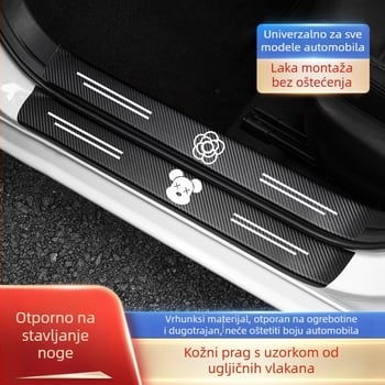Univerzalna zaštita praga automobila i zaštitna traka za prag s zaštitom od ogrebotina