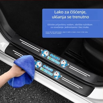 Univerzalna zaštita praga automobila i zaštitna traka za prag s zaštitom od ogrebotina