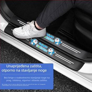 Univerzalna zaštita praga automobila i zaštitna traka za prag s zaštitom od ogrebotina