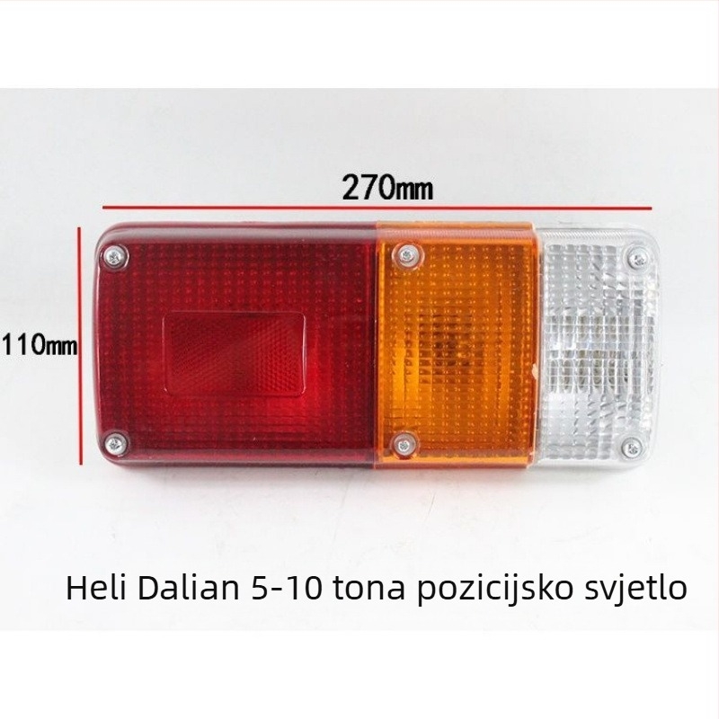 Trobojno stražnje svjetlo za viličar – signalizacija, kočnica, svjetlo protiv sudara, 12V/24V, 5000 lm