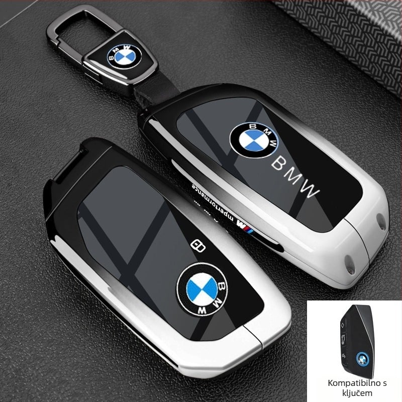 Navlaka za ključ BMW, cinkova legura, jednostavan stil