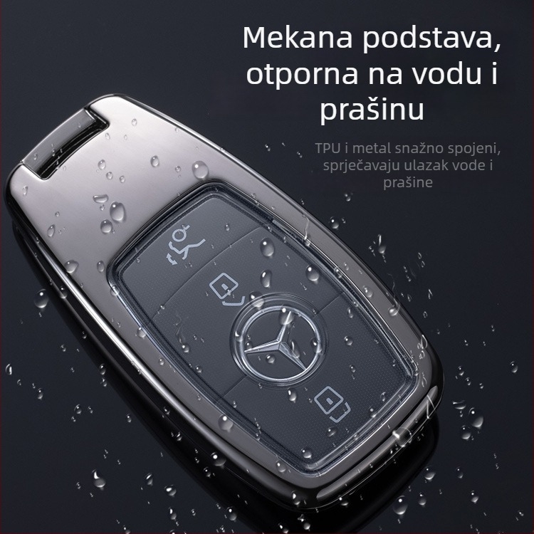 Kućište ključa Mercedes-Benz | Cinkova legura | etnički stil | Kompatibilno s E260L, E300L, C200L, C260L, A200L, GLBCES