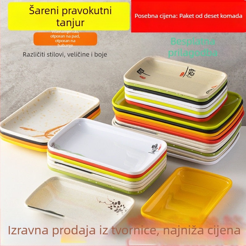 Debeli melamin tanjur za hot pot i roštilj, ugostiteljska upotreba