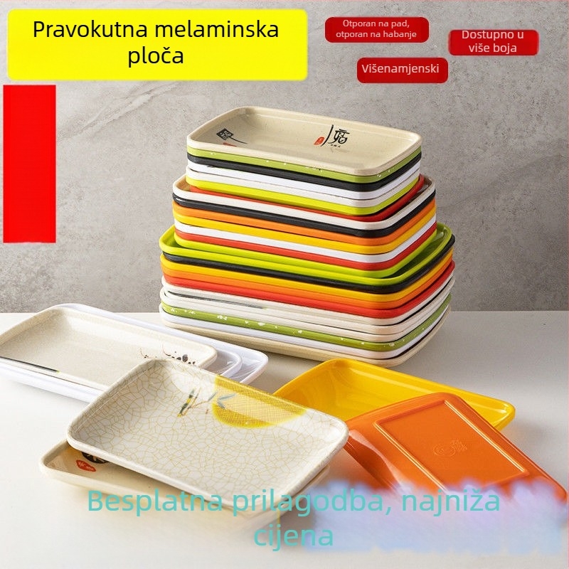 Debeli melamin tanjur za hot pot i roštilj, ugostiteljska upotreba