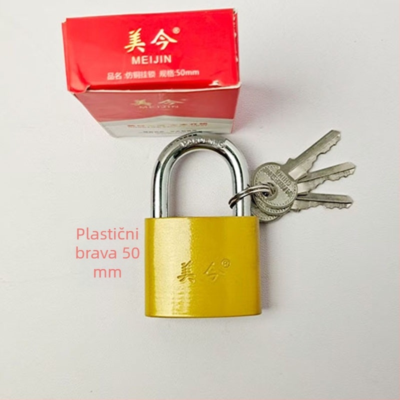 Padlock za ormariće, ladice i vrata — metalni, kućni katanac, moderni minimalistički stil, model Padlock