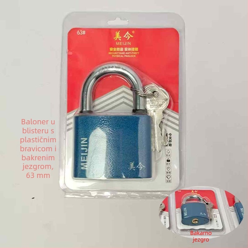 Padlock za ormariće, ladice i vrata — metalni, kućni katanac, moderni minimalistički stil, model Padlock