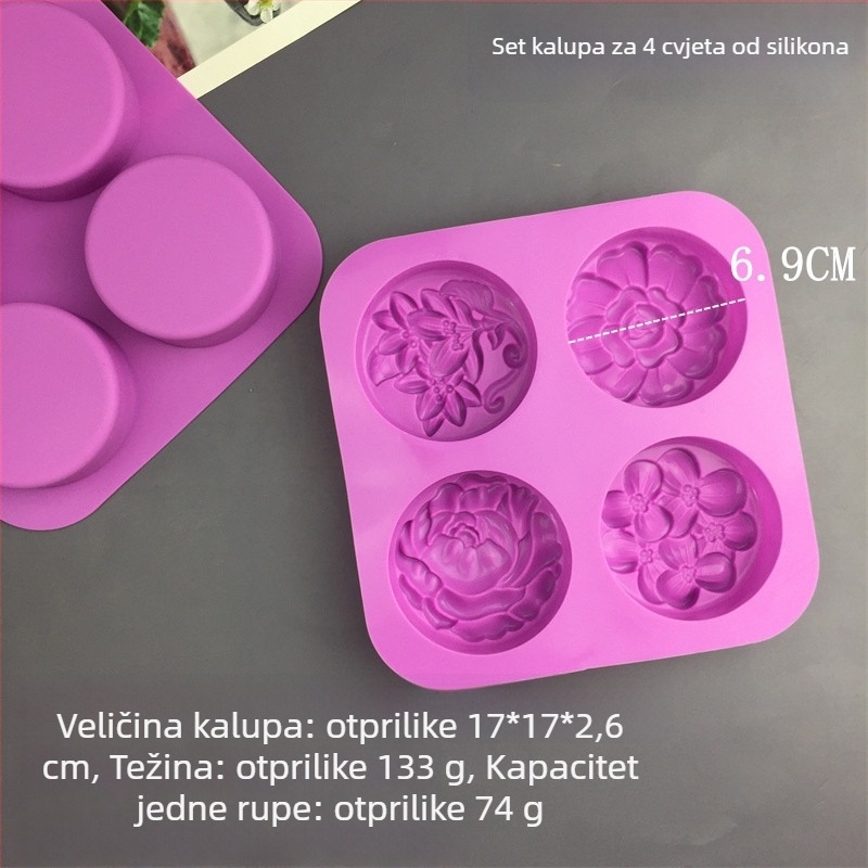 Silikonska forma za pečenje s nepravilnim oblikom – moderni minimalistički stil, u jednoj OPP vrećici
