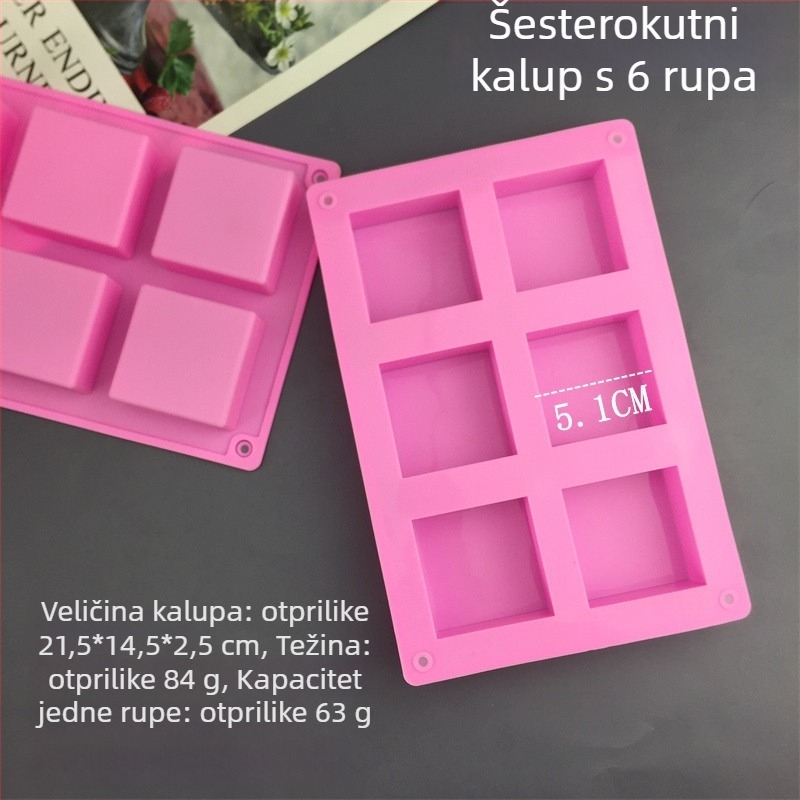 Silikonska forma za pečenje s nepravilnim oblikom – moderni minimalistički stil, u jednoj OPP vrećici