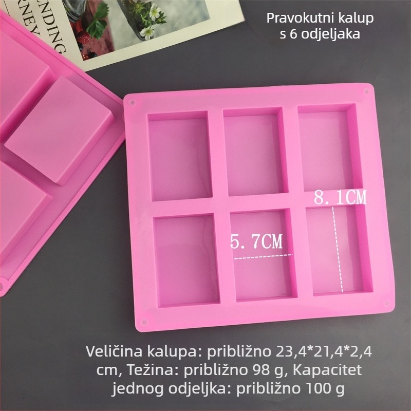 Silikonska forma za pečenje s nepravilnim oblikom – moderni minimalistički stil, u jednoj OPP vrećici
