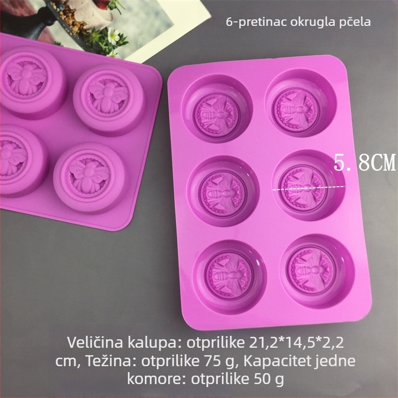 Silikonska forma za pečenje s nepravilnim oblikom – moderni minimalistički stil, u jednoj OPP vrećici
