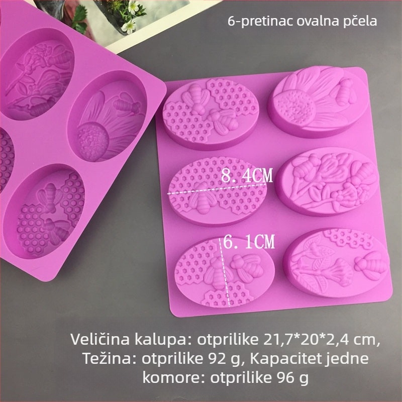 Silikonska forma za pečenje s nepravilnim oblikom – moderni minimalistički stil, u jednoj OPP vrećici