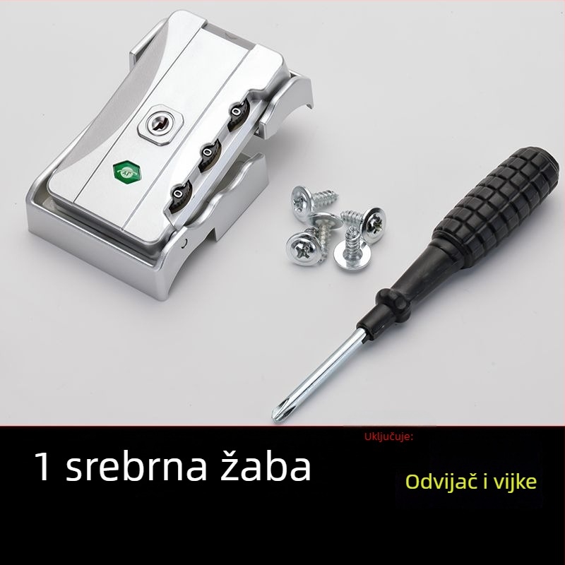 Dodatak za zaključavanje kofera s tipom kopče kartice – ABS materijal, broj proizvoda 1001618271, proljeće 2025, dodaci za kofer, stil elegantne zrele žene