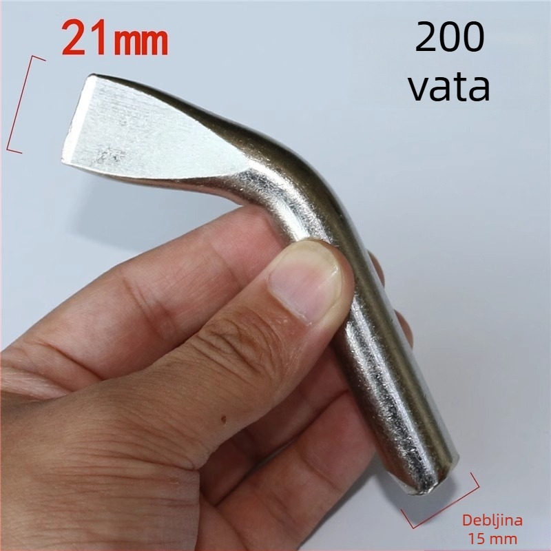 Bezolovni vrh za lemljenje – laktasti i oštar vrh, bakrena elektroplatinirana površina, maksimalna snaga 300W, raspon temperature 480°C