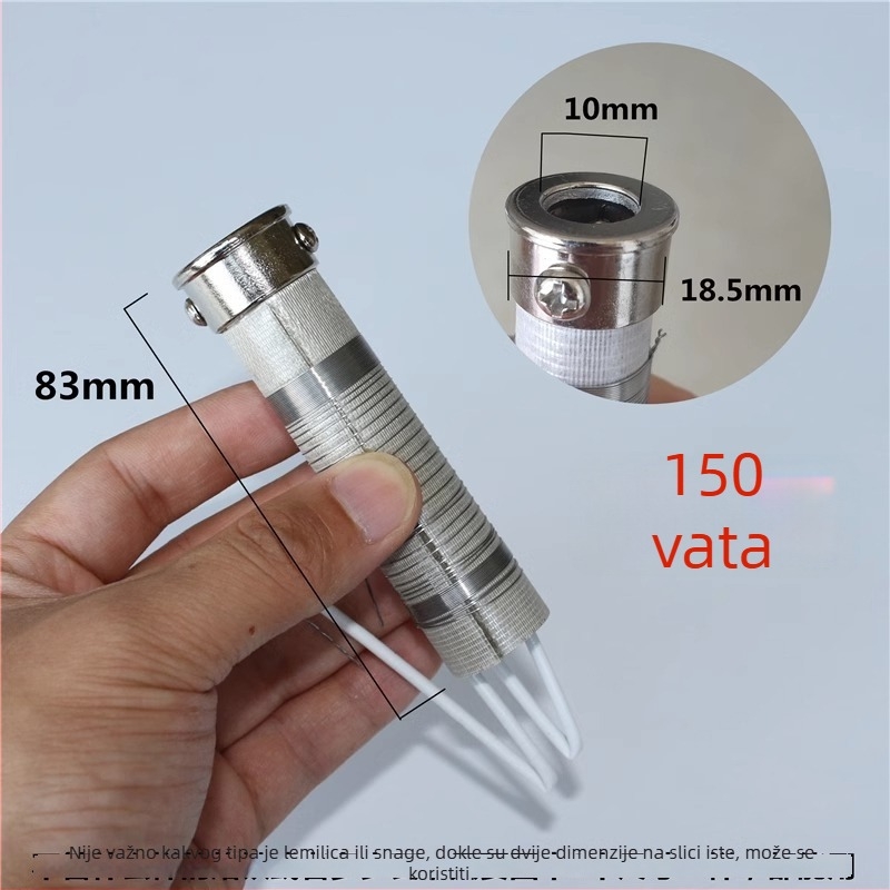 Bezolovni vrh za lemljenje – laktasti i oštar vrh, bakrena elektroplatinirana površina, maksimalna snaga 300W, raspon temperature 480°C