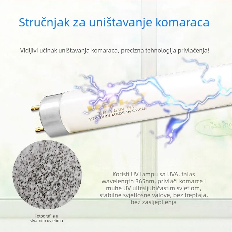 Ljepljiva lampa za komarce – LED svjetlo; snaga 4W/6W/8W/10W/20W/30W/40W; pokrivenost 10 m²; hvatanje svjetlosnim valom; bez ugrađene baterije (LED svjetlo; 4W/6W/8W/10W/20W/30W/40W; 10 m²; hvatanje svjetlosnim valom)