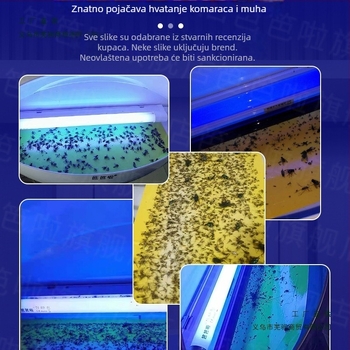 Ljepljivi papir za hvatanje muha za lampu — ploča za hvatanje insekata, pokriće 10 m², mrežni materijal od viskoze, bez baterije, univerzalni stil