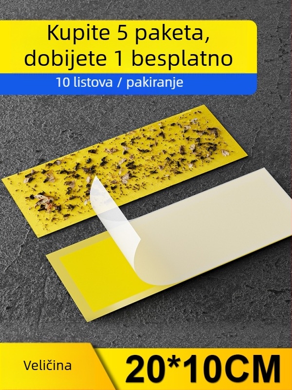 Ljepljivi papir za hvatanje muha za lampu — ploča za hvatanje insekata, pokriće 10 m², mrežni materijal od viskoze, bez baterije, univerzalni stil